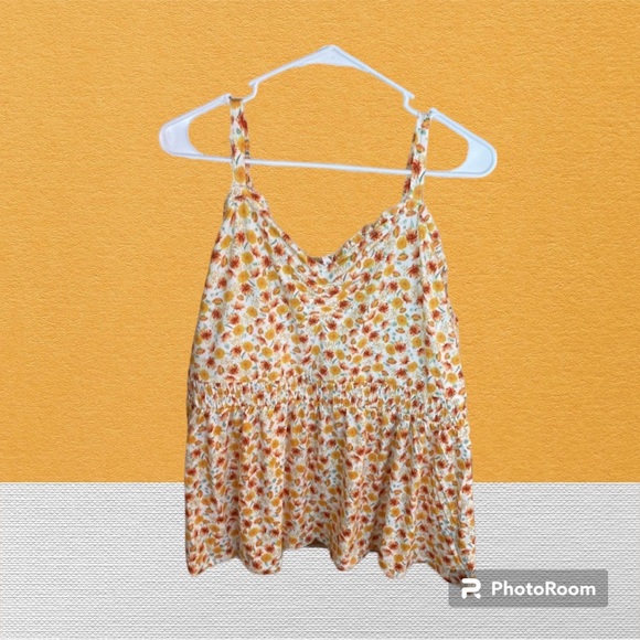 NWT Torrid super soft sweetheart ruched babydoll top size 2x multi  fall colors - Picture 5 of 12